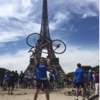 350 miles in 4 days ...Joe completes London - Paris cycle for Headway Cardiff